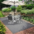 DONFU Indoor Outdoor Carpet with Rubber Marine Backing Gray 6 Feet