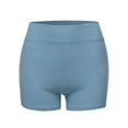 thumbnail image 2 of A2Y Women's Basic Solid Premium Cotton High Rise Bike Shorts Titanium M, 2 of 5