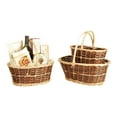 thumbnail image 1 of Wald Import Two Tone Willow Basket - Set of 3, 1 of 2