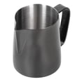 thumbnail image 1 of Multifunctional Coffee Cup Milk Frothing Pitcher Stainless Steel Latte Mug with HandleBlack 350ml, 1 of 10