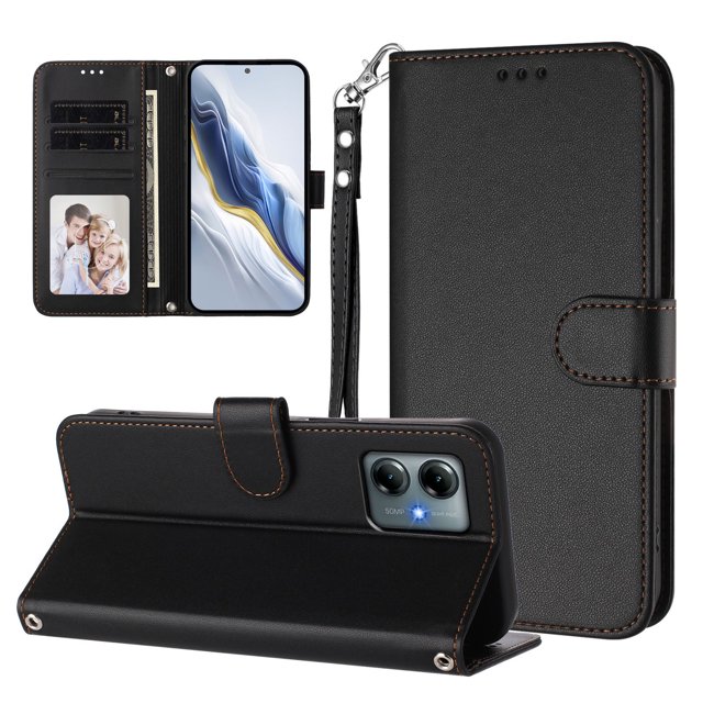 Funda Cartera GANGXUN para Motorola Moto G Power 2025 – Cierre Magnético, Protección RFID, Correa Desmontable, Compatible con Carga Inalámbrica