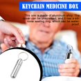 thumbnail image 3 of CUITINGAluminum Pill Case Keychain Waterproof Holder Medicine Bottle Cont GX Box L9H8, 3 of 8