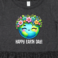 thumbnail image 4 of Inktastic Happy Earth Day Flowered Girls Toddler Dress, 4 of 5