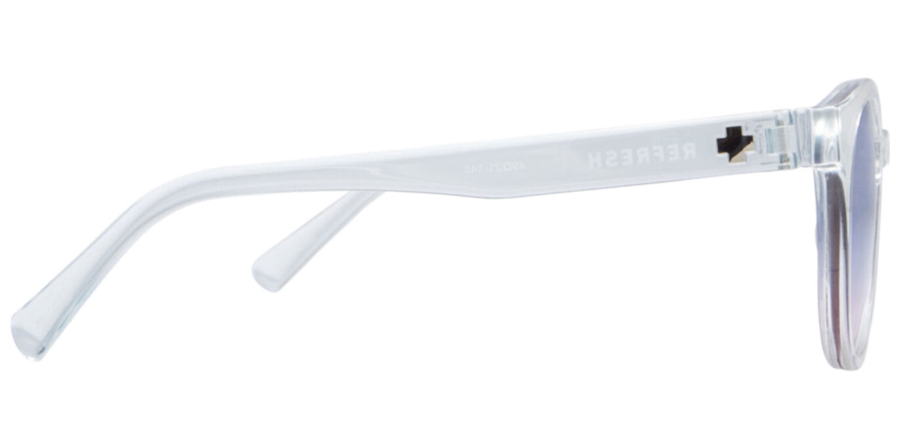 Spy Optics Hi-Fi Clear Round Women's Sunglasses with Double Gradient Lens - 673512183892
