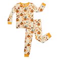 thumbnail image 3 of Miaoju Halloween Holiday Pajamas Pumpkin And Cat Print Long Sleeve Two Piece Top And Pants Soft Cozy Loungewear Sleepwear Holiday Gift Nightwear, 3 of 6