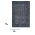 thumbnail image 7 of Livabliss Wool Rugs for Living Room, 2x3 Sicily Traditional Slate Blue Area Rug, Bedroom Dining Room Home Decor Handmade Carpet (2' x 3'), 7 of 7
