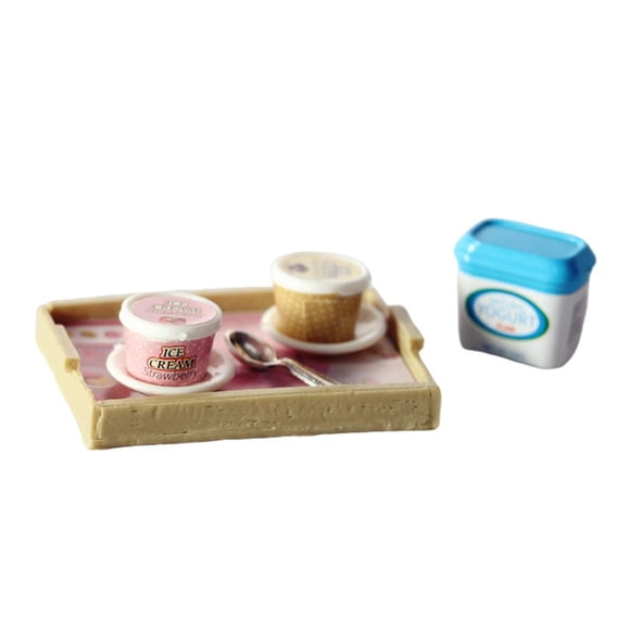 Bandeja de comida en miniatura 1:12 Zulema Beige