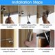 thumbnail image 4 of Pack of 2 Hydraulic Gas Spring Cupboard Door Gas Spring Flap Fitting 100N/10kg Gas Pressure Damper Gas Strut Lift Damper for Cupboard, Wardrobe, 4 of 4