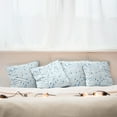 thumbnail image 4 of Ambesonne Blue Throw Pillow Cover 4 Pack, Raindrops White Navy, 20", Pale Blue, 4 of 5