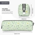 thumbnail image 3 of Cauagu Wildflower Watercolor 5 Print Leather Pencil Pen Case - Stationery Bag Portable Stationery Bag Big Capacity Pencil Pouch Cosmetic Organizer Bag for Men & Women, 3 of 7