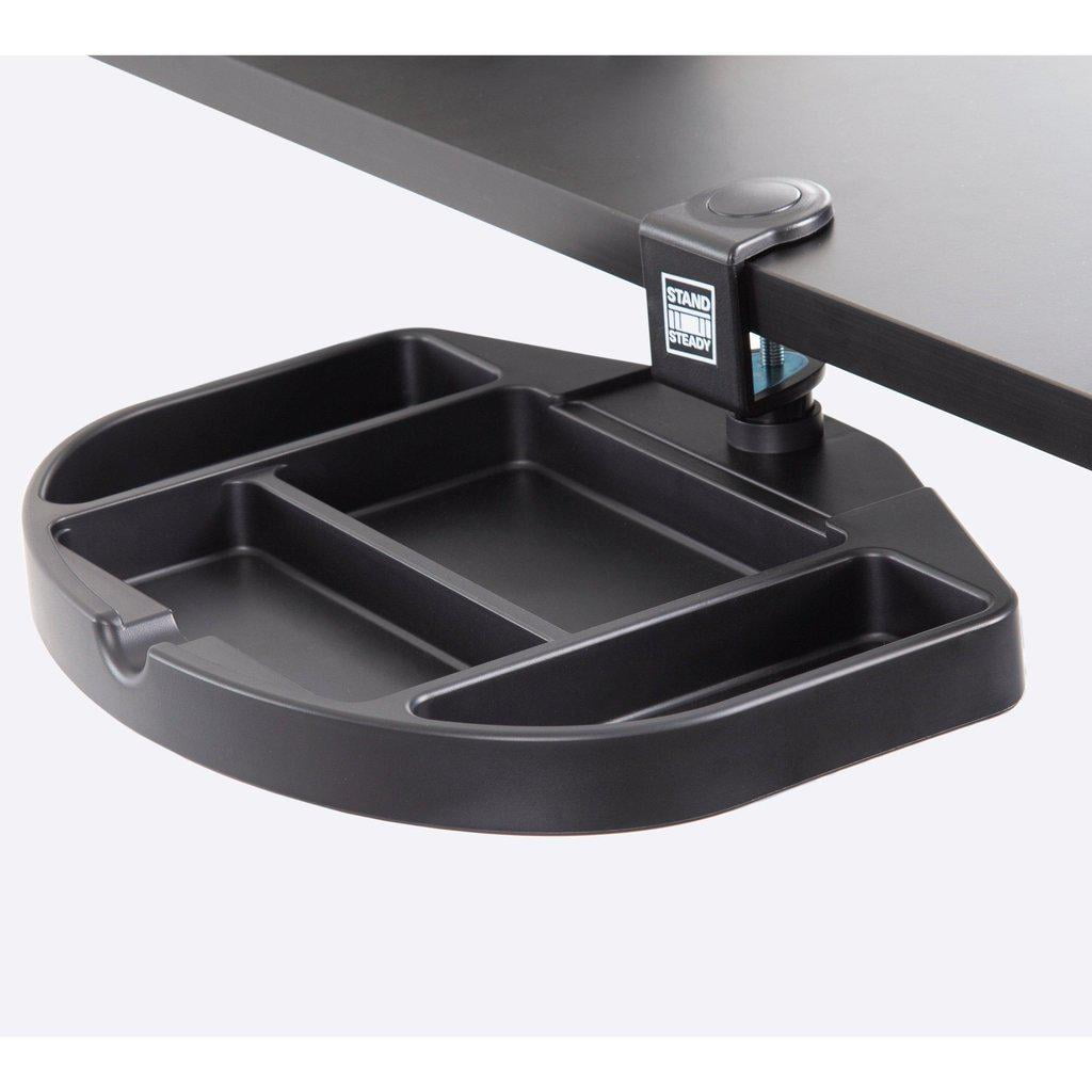 Stand Steady Original Desk Potato - Clamp-On Swivel Pencil Drawer and Desk Organizer | Unique Desk Organizer Provides Under Desk Storage for Pens, Pencils, Paper Clips & More! (Clamp-on Desk Drawer)