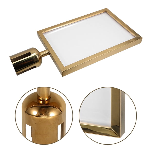 ADDHAT Metálico Dorado Para Guía En Baños Con Marco Inoxidable Y Cubierta