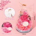 thumbnail image 2 of Figura de ángel de cristal Preserved Rose Forever Flower para mujer, 2 of 7