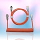 thumbnail image 4 of Cable USB C en espiral para teclado de juegos, cable de teclado mecánico de doble funda con metal desmontable de 1,5 m, cable USB-C a USB-A para teclado., 4 of 6