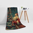 thumbnail image 5 of Christmas Cold Santa Claus Cotton Bath Towels for Bathroom - Microfiber Quick Dry Towels for Body Bath Sheets, Personalized Beach Towel, Soft Shower Towels for Travel Home Beach 27*55in, 5 of 5