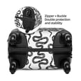 thumbnail image 4 of Balery Luggage Cover Hand Drawn Snake Print Suitcase Covers for Luggage Elastic Washable Suitcase Protector Fits 18-32 Inch Luggage-Small, 4 of 9