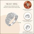 thumbnail image 3 of .925 Mens Sterling Silver Dollar Symbol Signet Ring- Size 10, 3 of 3