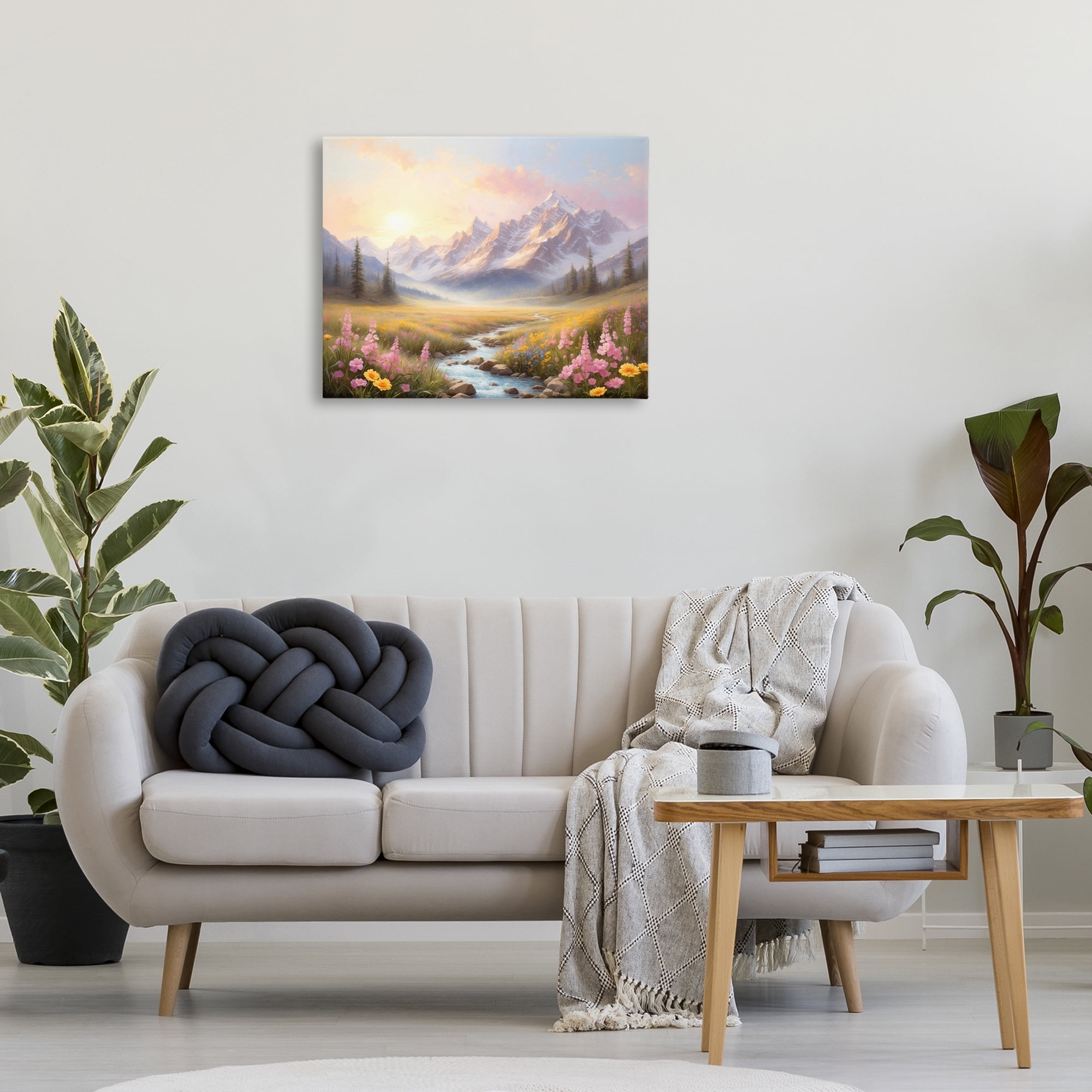 Stupell Industries Gentle Dawn Landscape Landscape Painting Gallery Wrapped Canvas Art Print Wall Art, 30 x 24