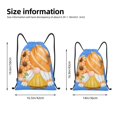 thumbnail image 2 of Fotbe Sunflower Gnomes 2 Bolsa Mochila con Cordón Estampada, Bolsa de Gimnasio Deportiva, Bolsa Cinch, Bolsa con Cordón para Hombres y Mujeres-Small, 2 of 6