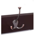 thumbnail image 2 of BirdRock Home Tri Hook Coat Rack - 3 Hooks - Wall Mount Hat Rack - Brown Finish - Bronze Hooks, 2 of 2