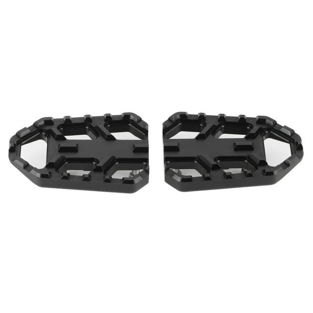 Foot Pegs, Abrasion Resistance 2pcs/set Wide Footrest Rustproof For Motorbike Black,