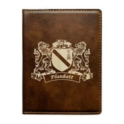 Plunkett Irish Coat of Arms Leather Passport Wallet