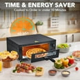 thumbnail image 2 of Juiluna Electric Pizza Oven with Glass Door, 12 in Countertop Pizza Oven with 60 Minutes Timer, Pizza Maker Machine for Home and Commercial with Gloves, Clip & Pizza Roller, 2 of 6