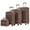 Brown, variant on EUROCO 4-Piece Luggage Sets,Hardside Expandable Carry On Suitcase with TSA Lock,Cosmetic Case and Double Spinner Wheels,Lightweight Travel Luggage(20"/24"/28"),Green