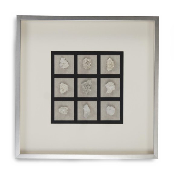 Wall Decor GEMSTONE Art Linen Glass Velvet Fir Wood Crystal Stone New ZT-1961