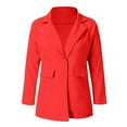thumbnail image 4 of Fesfesfes Blazer Coat for Women Fall Winter Long Sleeve Solid Blouse Bow-Knot Sweater Tops, 4 of 6