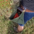 thumbnail image 4 of Forraje De Lona Bolsa De Recolección De Frutas Plegable Con Cubierta De Cuero Bolsa De Almacenamiento Con Cordón Para Acampar Al Aire Libre Moyic HA042948-02, 4 of 6