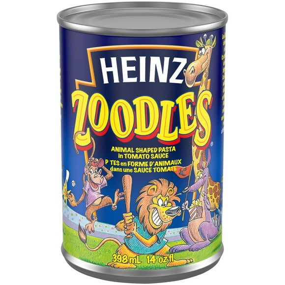 Pâtes en forme d’animaux dans une sauce tomate Zoodles Heinz 398 ml