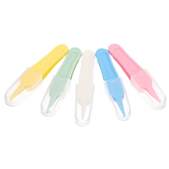 5pcs Precisión Tweezer Cleaning Booger Clip Reducking Narizer Booger Remoger para la nariz del bebé