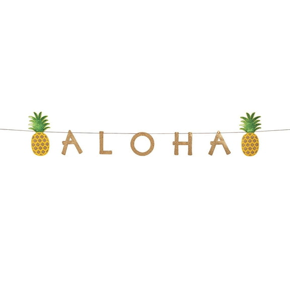 Aloha Sign With Pineapples - Party Decor - 1 Piece