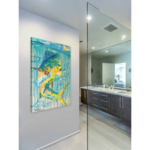 "Mahi-Mahi" Painting Print on Wrapped Canvas