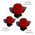 thumbnail image 5 of ZPAQI Romantic Red Rose Flower Ring Box Earrings Jewelry Packaging Display for Case for Engagement WeddingValentine's Day Deco, 5 of 18