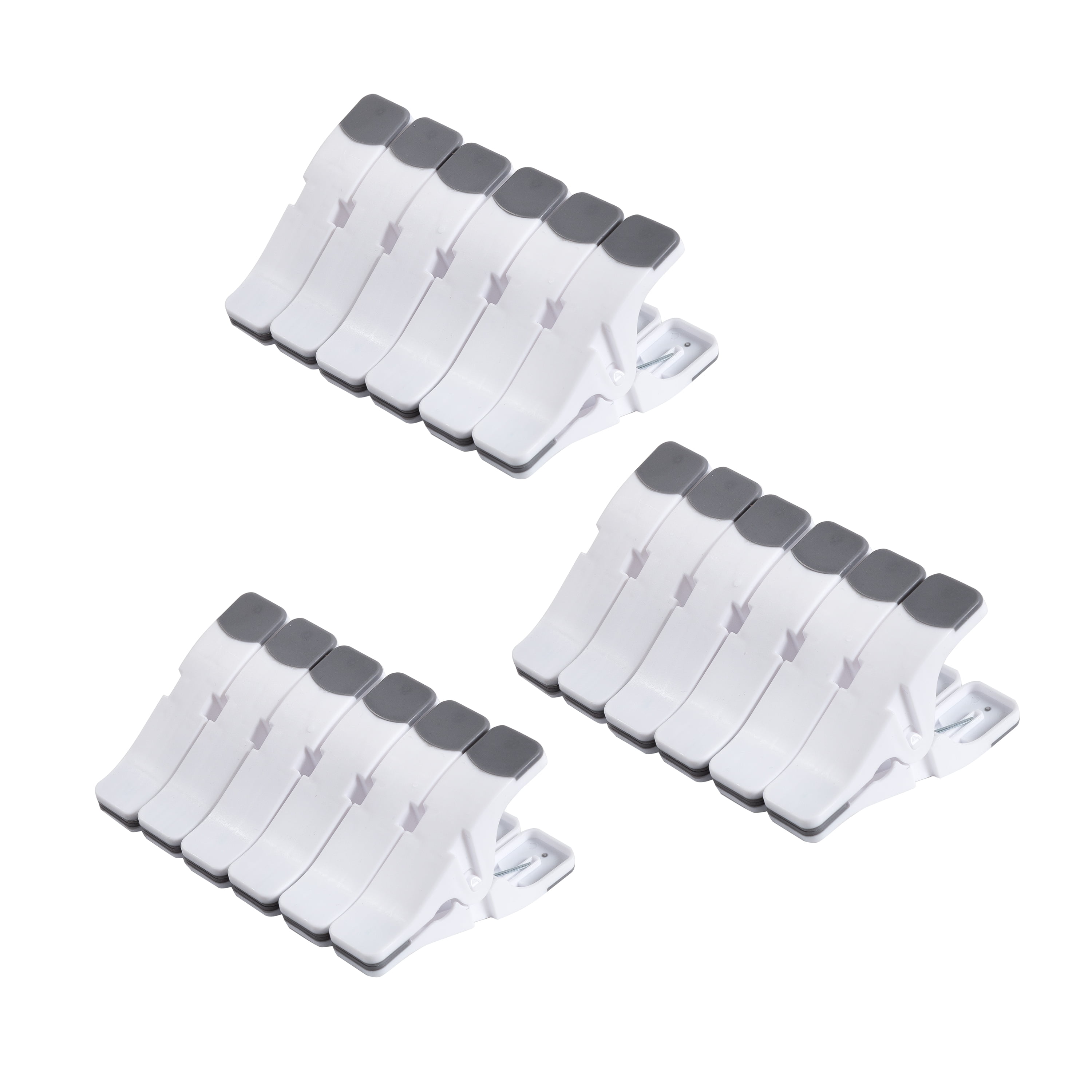 Mainstays Plastic Jumbo Clothespins, Strong Grip, White, 18‑Count