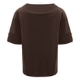 thumbnail image 5 of TYGHBN 2025 New Women's Solid Color and Linen Loose Top T Shirt Long Women T Shirt Dark Shirt Women Running Shirt Long Sleeve Short Athletic Tops for Women Short Sleeve Womens Long Sleeved Tee Shirt, 5 of 5