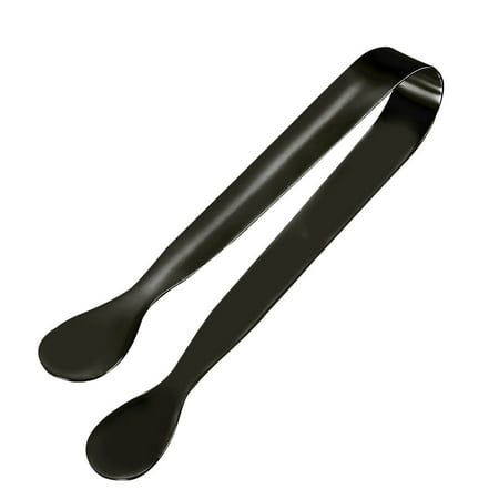 

Stainless Steel Ice Tong Small Cubic Sugar Pastry Tong Mini Coffee Bar Serving Clip Black