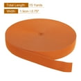 thumbnail image 2 of Uxcell Elastic Band 0.75'' x 15 Yard Stretch Knit Elastic Bands Fabric Elastic Band for Sewing (Dark Orange), 2 of 6