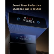 Ecozy Chillio 2.4 Crystal Clear Ice Ball Maker with CrystalFlux Technology, Compact Sphere Ice Machine with Timer, 32 Balls/Day, for Home Bar