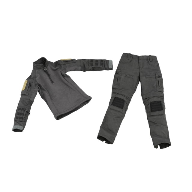 1/6 chaqueta y pantalones de muñecas, ropa en miniatura, juego de uniforme hecho a mano de moda de entrenamiento de moda al aire libre para una muñeca