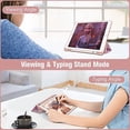 thumbnail image 4 of Funda protectora con diseño de mármol rosa compatible con iPads de 9.ª, 8.ª y 7.ª generación (modelos 2021/2020/2019, 10,2 pulgadas) - Carcasa a prueba de golpes, transparente, 4 of 5