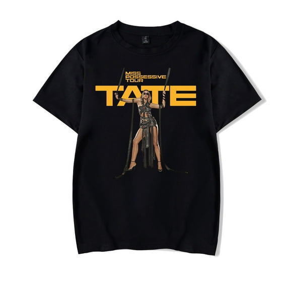 Tate McRae Miss Possessive Tour 2025 T-shirt Women Men Vintage Crewneck Short Sleeve Streetwear