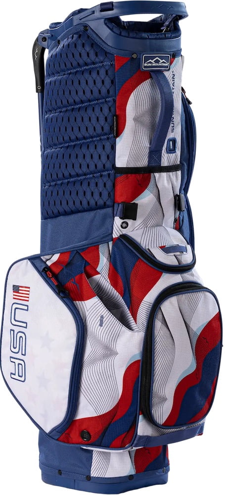 Sun Mountain Golf Eclipse 3.5 14-Way Limited Edition Stand Bag Blue/White/Red