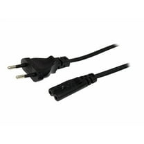 StarTech.com 2m (6ft) Laptop Power Cord, EU Plug to C7, 2.5A 250V, 18AWG, Notebook / Laptop Replacement AC Power Cord, Printer/Power Brick Cord, Europlug to IEC 60320 C7 - Laptop Charger Cable, UL Listed - Power cable - Europlug (M) to power IEC 60320 C7 - 3.3 ft - black