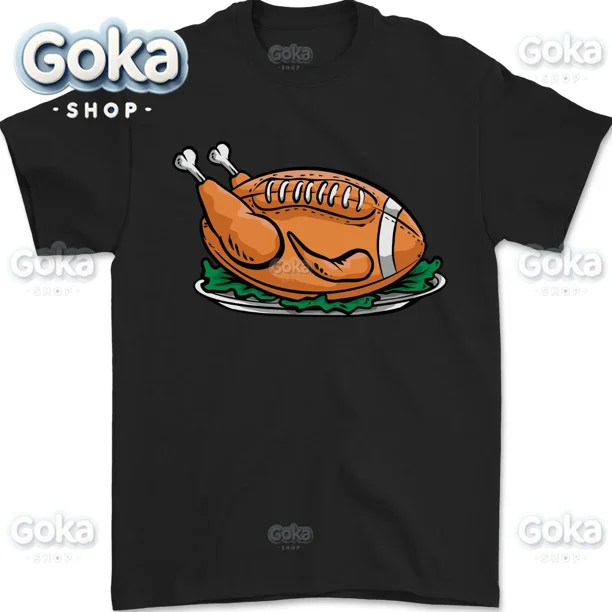 Camisetas con gráficos de pavo de fútbol americano, ropa para hombre, tops y camisetas de algodón para mujer, camiseta estampada, ropa Y2K, linda y divertida camiseta