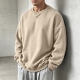 thumbnail image 6 of Yongwang Mens Long Sleeve Pullover Crew Neck Sweatshirt Basic Pullover Tops for Autumn Daily Outfit, 6 of 7