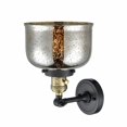 thumbnail image 2 of 203SW-BAB-G78 Innovations Lighting Bell - 1 Light Wall Sconce In Industrial Style-12 Inches Tall and 8 Inches Wide-Black Antique Brass Finish-Silver, 2 of 2