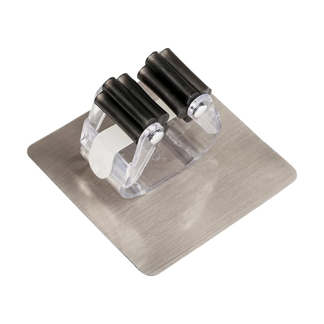 Soporte para fregona, soporte para escoba, colgador de escoba autoadhesivo, organizador, estante de almacenamiento para fregona para cocina, baño, jardín